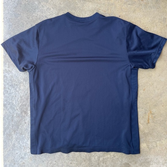 Vintage Y2K Nike Silver Tag Small Swoosh Stitched Blue Jersey Shirt - Large - Picture 2 of 4